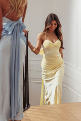 Arizona Sunset Criss-Cross Bow Back Dress Yellow