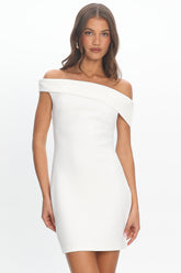 Apr猫s Off-Shoulder Mini Dress 鈥?White