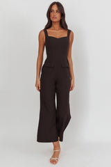 Atheena Faux Pocket Jumpsuit Black
