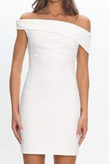 Apr猫s Off-Shoulder Mini Dress 鈥?White
